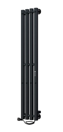 Полотенцесушитель электрический Indigo Style 4 PRO LSPRE120-18BRRt 120х18, черный муар
