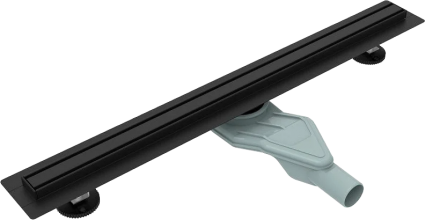 Душевой трап (лоток) Esbano Slim Side 80 cм, матовый черный