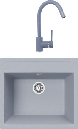 Комплект Мойка кухонная TopZero Georgia 560.510-49 Titan + Смеситель Romeo titan 49
