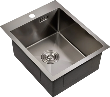 Мойка кухонная Milacio Steel Denia 41 MC.77469 сталь воронёная