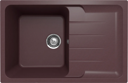 Мойка кухонная Ulgran Quartz Gerda 780 трюфель