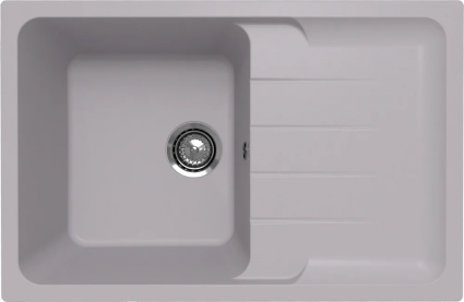 Мойка кухонная Ulgran Quartz Gerda 780 платина