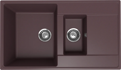 Мойка кухонная Ulgran Quartz Prima 860 трюфель