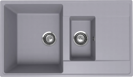 Мойка кухонная Ulgran Quartz Prima 860 бетон
