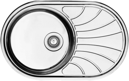 Мойка кухонная Iddis Suno SUN77SDi77S, с сифоном