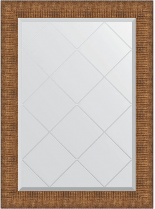 Зеркало Evoform Exclusive-G BY 4557, 77x104 медная кольчуга, в багетной раме, с гравировкой