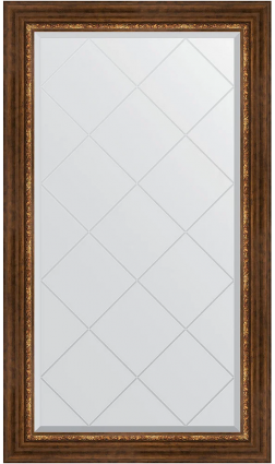 Зеркало Evoform Exclusive-G BY 4234, 76x131 римская бронза, в багетной раме, с гравировкой