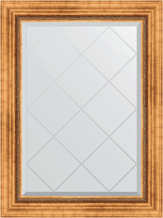 Зеркало Evoform Exclusive-G BY 4103 66x89 римское золото, в багетной раме, с гравировкой