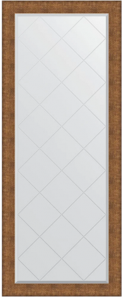 Зеркало напольное Evoform Exclusive-G Floor BY 6391 82x202 медная кольчуга, с фацетом, в багетной раме