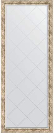 Зеркало напольное Evoform Exclusive-G Floor BY 6304 78x198 прованс с плетением, с фацетом, в багетной раме