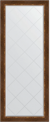 Зеркало напольное Evoform Exclusive-G Floor BY 6319 81x201 римская бронза, с фацетом, в багетной раме