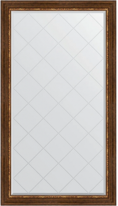 Зеркало Evoform Exclusive-G BY 4406, 96x171 римская бронза, в багетной раме, с гравировкой