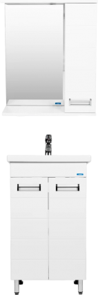 Мебель для ванной VIANT Вена 50 напольная, белая