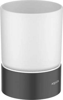 Стакан Акватек Лира AQ4428MB матовый черный