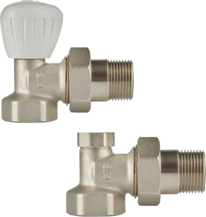 Вентили Royal Thermo 3/4" М30х1,5 угловые, комплект