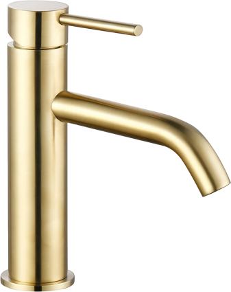 Смеситель для раковины AQUAme Siena AQM6210BG шлифованное золото