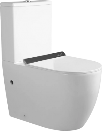 Унитаз-компакт Cerutti SPA Orlter Tornado CT10097 безободковый, с микролифтом, белый