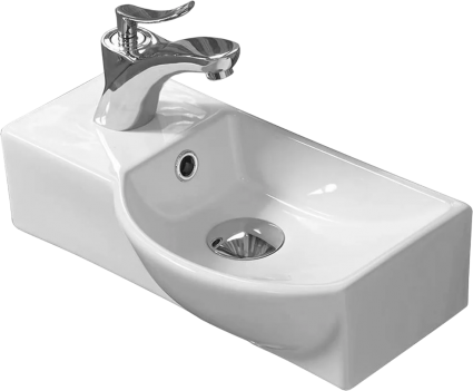Рукомойник Weltwasser WW Aisbach 7940 GL-WT L глянцевый белый