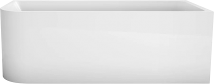 Акриловая ванна BelBagno BB712-1500-730-R 150x75 см, с ножками, со сливом-переливом, с донным клапаном, асимметричная
