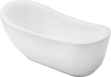 Акриловая ванна Grossman Style GR-2303M 180x90 см, отдельностоящая, овальная, с каркасом, со сливом-переливом, матовая