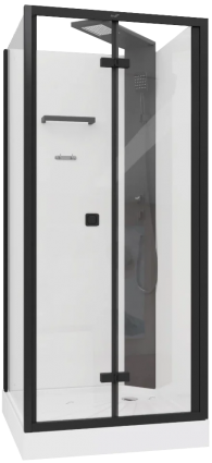 Душевая кабина Cerutti SPA Bella 901B профиль черный