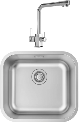 Комплект Мойка кухонная Iddis Mate + Смеситель MEGA Life MG-TK06 хром