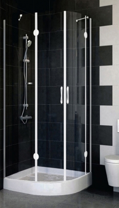 Душевой уголок Vegas Glass AFS-F 80*90 01 01 L стекло прозрачное, 80x90