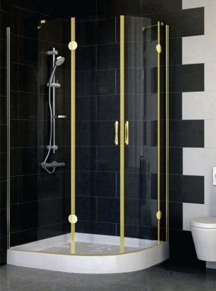 Душевой уголок Vegas Glass AFS-F 110*100 09 01 L стекло прозрачное, 110x100
