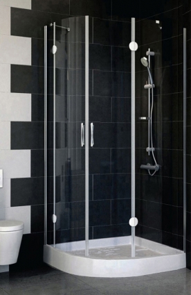 Душевой уголок Vegas Glass AFS-F 100*90 08 01 R стекло прозрачное, 100x90