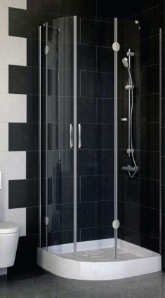 Душевой уголок Vegas Glass AFS-F 80*90 07 01 R стекло прозрачное, 80x90