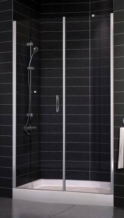 Душевая дверь в нишу Vegas Glass EP-F-2 0130 08 01 L стекло прозрачное, 130