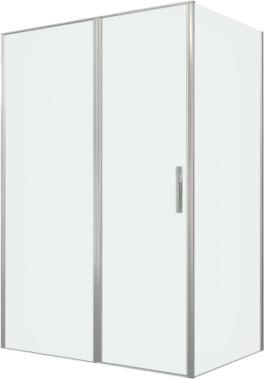 Душевой уголок Allen Brau Priority 140x90, профиль серебро браш, стекло прозрачное