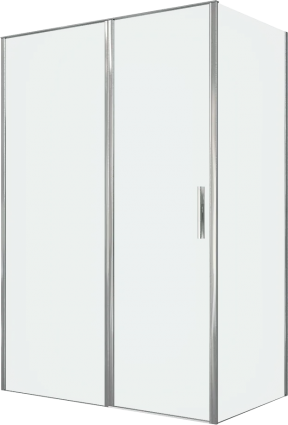 Душевой уголок Allen Brau Priority 140x80, профиль хром, стекло прозрачное