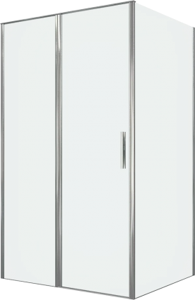Душевой уголок Allen Brau Priority 120x100, профиль хром, стекло прозрачное