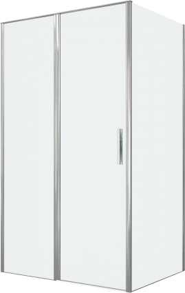 Душевой уголок Allen Brau Priority 120x90, профиль хром, стекло прозрачное