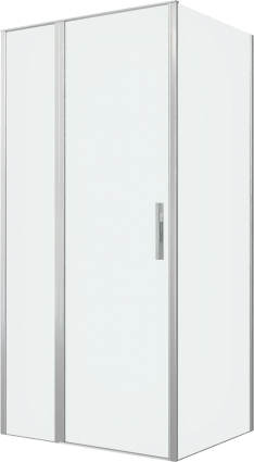 Душевой уголок Allen Brau Priority 100x90, профиль серебро браш, стекло прозрачное
