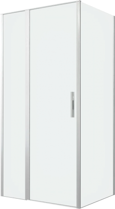 Душевой уголок Allen Brau Priority 100x80, профиль серебро браш, стекло прозрачное