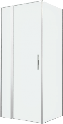 Душевой уголок Allen Brau Priority 90x80, профиль серебро браш, стекло прозрачное