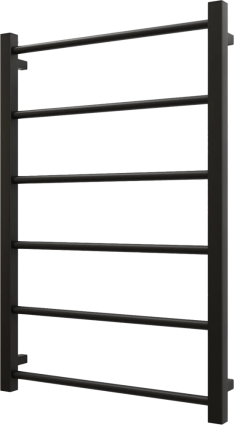 Полотенцесушитель водяной Grota Simple 80x53, RAL9005 черный матовый