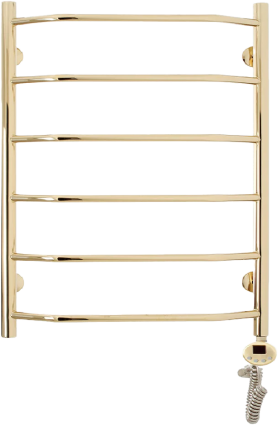 Полотенцесушитель электрический Domoterm Лаура П6 60x80, правый, золото
