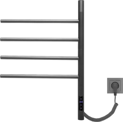 Полотенцесушитель электрический Vincea VTD-1S1CGE графит