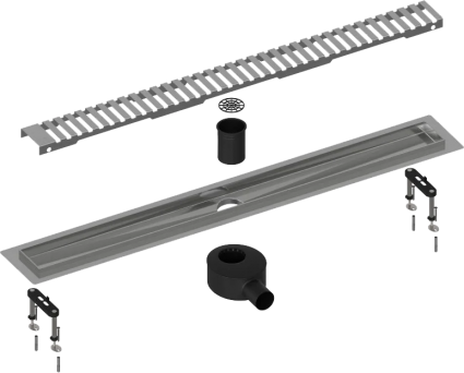 Душевой трап (лоток) Timo Drain Systems DS230106/00 600 вставка lines, хром