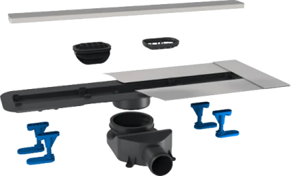 Душевой трап (лоток) BETTOSERB Frameless Line 650 матовый хром