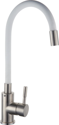 Смеситель для кухни РМС Sus124w SUS124W-016F белый, сталь