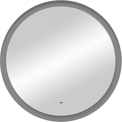 Зеркало круглое Art&Max Napoli AM-Nap-1000-DS-F-Grey 100х100 серое матовое, с LED-подсветкой, 6000k