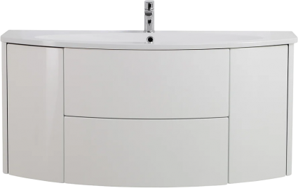 Тумба с раковиной Cezares Eden 120 bianco lucido, раковина 50178