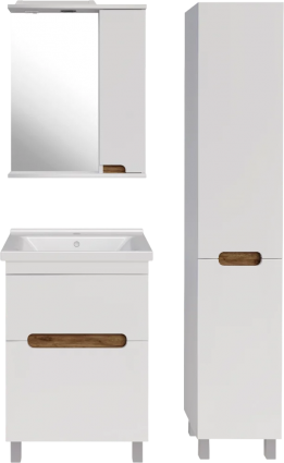 Мебель для ванной ASB-Mebel Вита 60 белый, дуб золотой