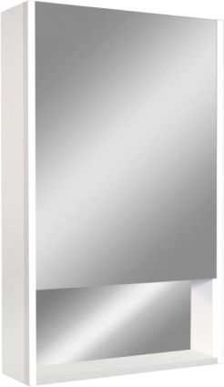 Зеркало-шкаф Art&Max Foggia AM-Fog-600-800-1D-R-DS-F-White 60х80, белое, с подсветкой