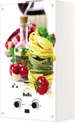Проточный водонагреватель Ballu Fiery Glass GWH 10 Pasta газовый