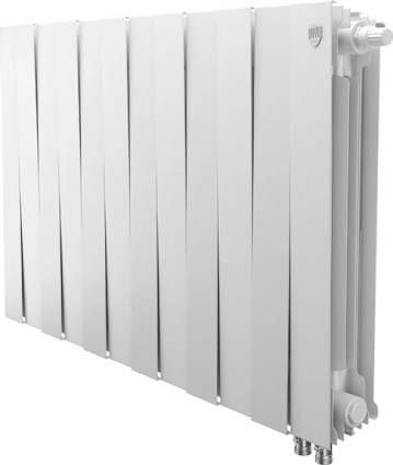 Радиатор биметаллический Royal Thermo Piano Forte 500 VDR80 12 секций, межосевое расстояние 8 см, bianco traffico